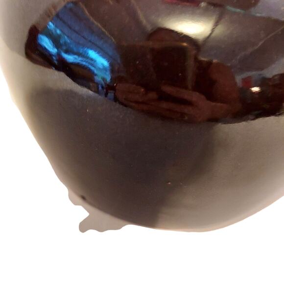 Bean Pot Brown Stoneware Ceramic Glazed 2 Handle Ovenproof w/Lid Antique Prim - Picture 12 of 16